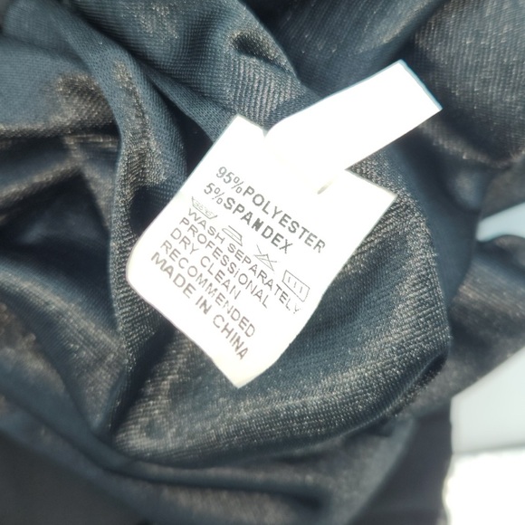 NWOT Palazzo Chiffon Pleated High Waist Pants, Wide-Leg Loose Maxi Fit, XL - Picture 13 of 15